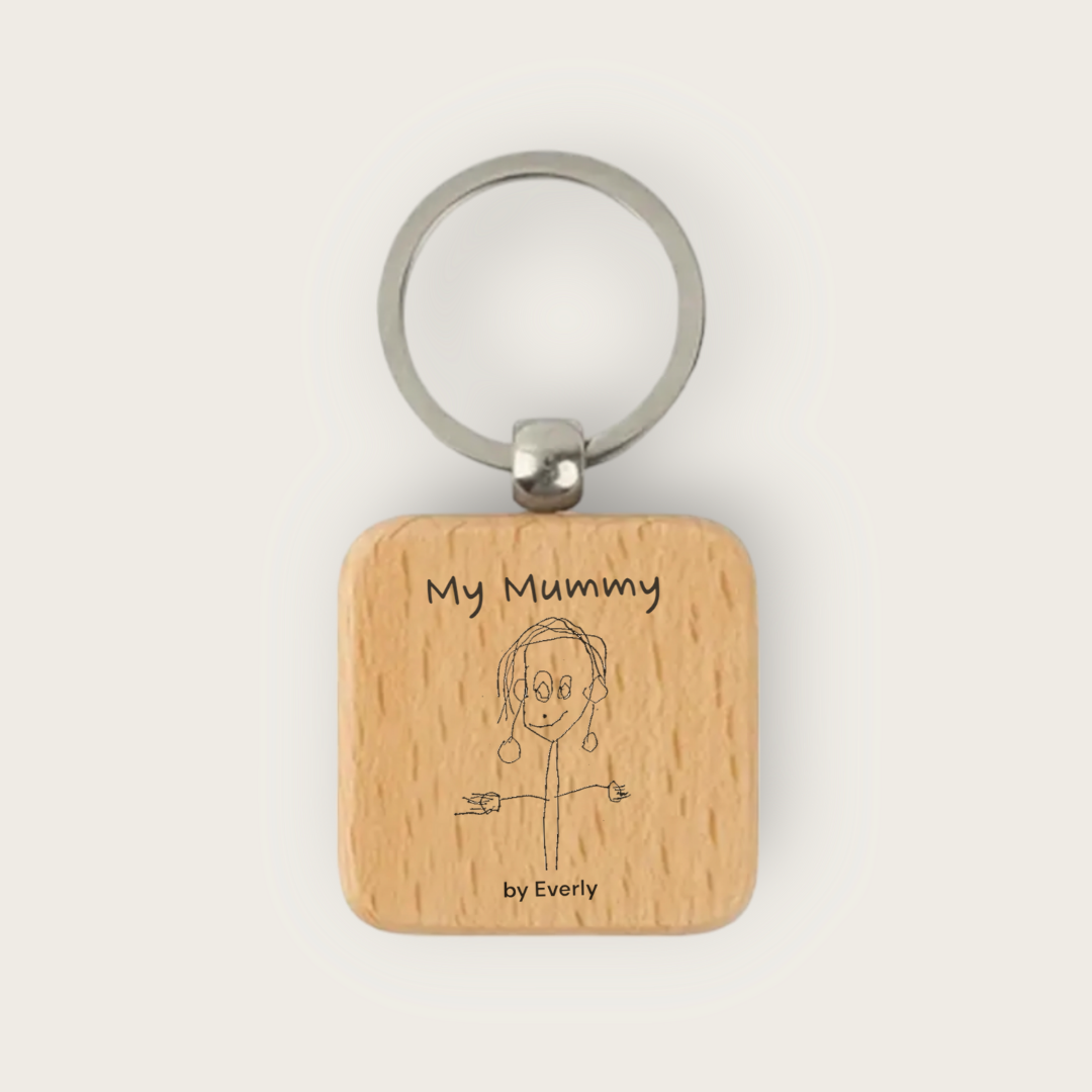 The Square Stories Keychain - Personalized Jewelry Gift 2024