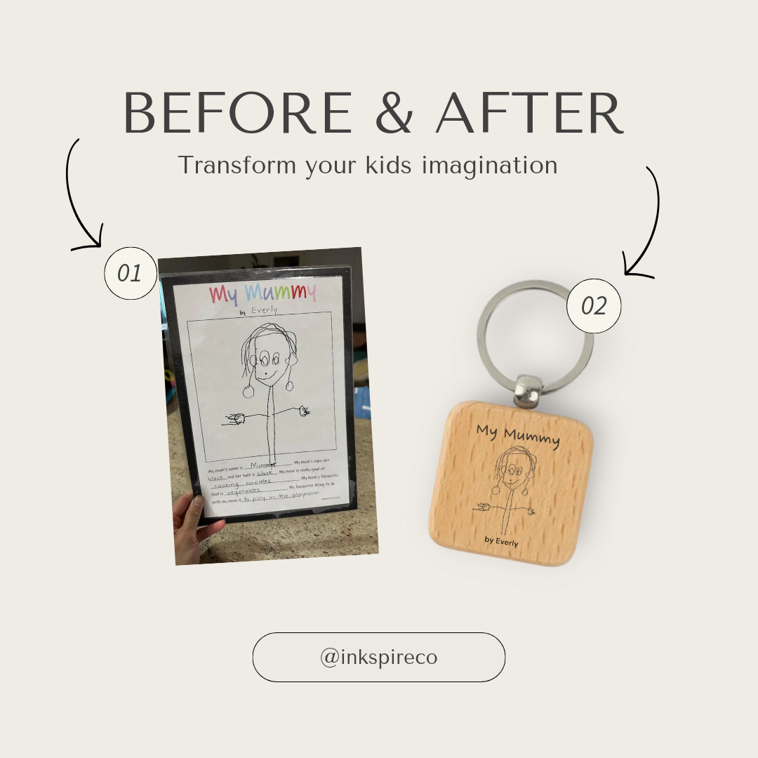 The Square Stories Keychain - Inkspire Co.