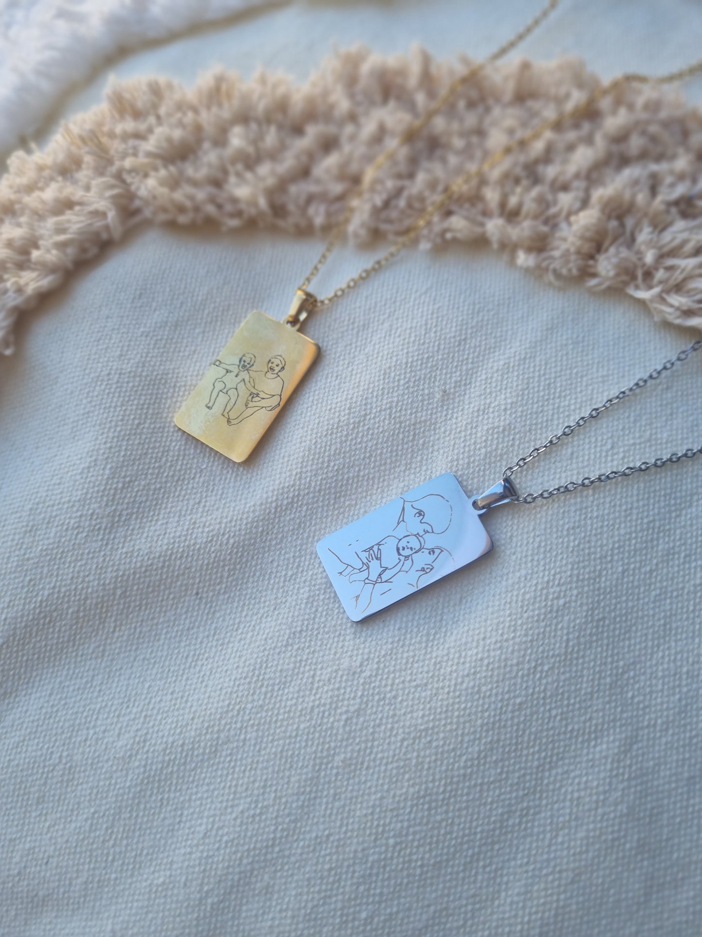 Illustration - Radiance Pendant Necklace In Silver and Gold