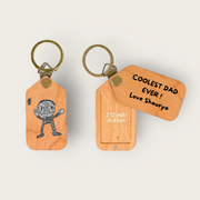 The Sunlight Story Keychain - Unisex Wooden Keychain Gift Online