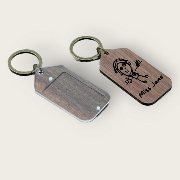 The Memory Spinner Key Chain - Personalized Wooden Jewelry Online