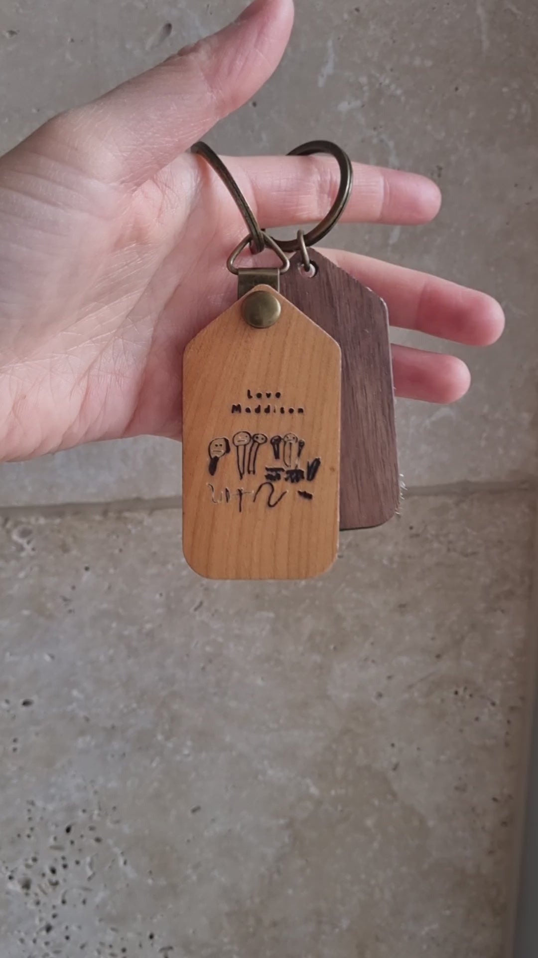 The Sunlight Story Keychain - Unisex Wooden Keychain Gift Online