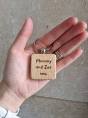 The Square Stories Keychain - Personalized Jewelry Gift 2024