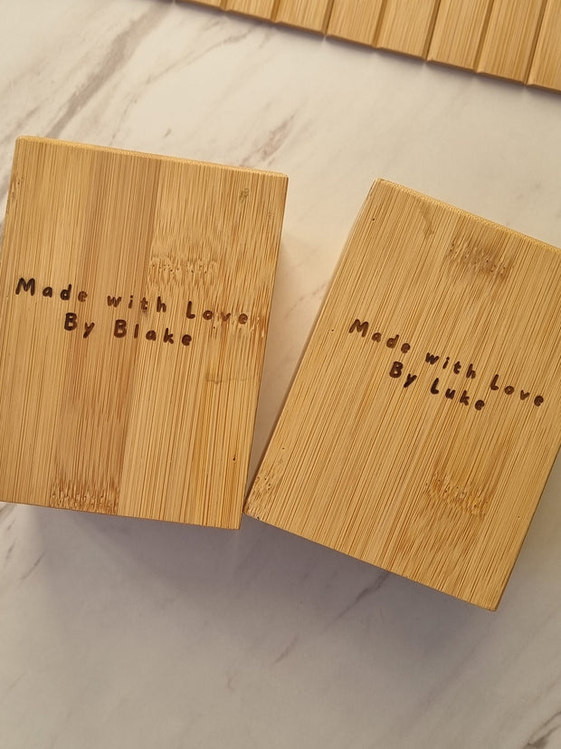 Inkspired Bamboo Pen Holder - Personalized Table Wooden Decoration