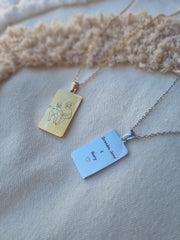 Illustration - Radiance Pendant Necklace In Silver and Gold