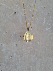 Round Illustration Pendant Necklace - Unisex Personalized Necklace