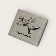 The Storyteller Leather Wallet - Personalized Wallet Gift Online