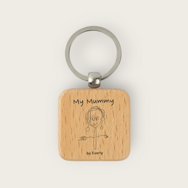 The Square Stories Keychain - Personalized Jewelry Gift 2024