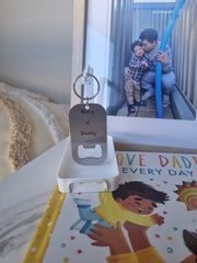 The Uncapped Stories Keychain - Personalized Stainless Steel Keychain