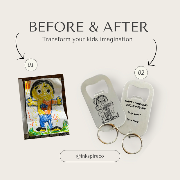 The Uncapped Stories Keychain - Personalized Stainless Steel Keychain