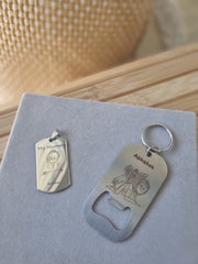 The Uncapped Stories Keychain - Personalized Stainless Steel Keychain