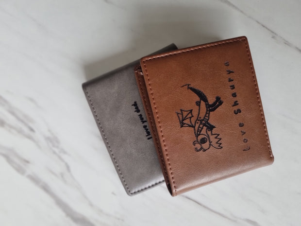 The Storyteller Leather Wallet - Personalized Wallet Gift Online