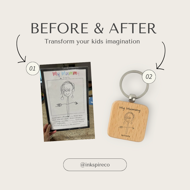 The Square Stories Keychain - Inkspire Co.