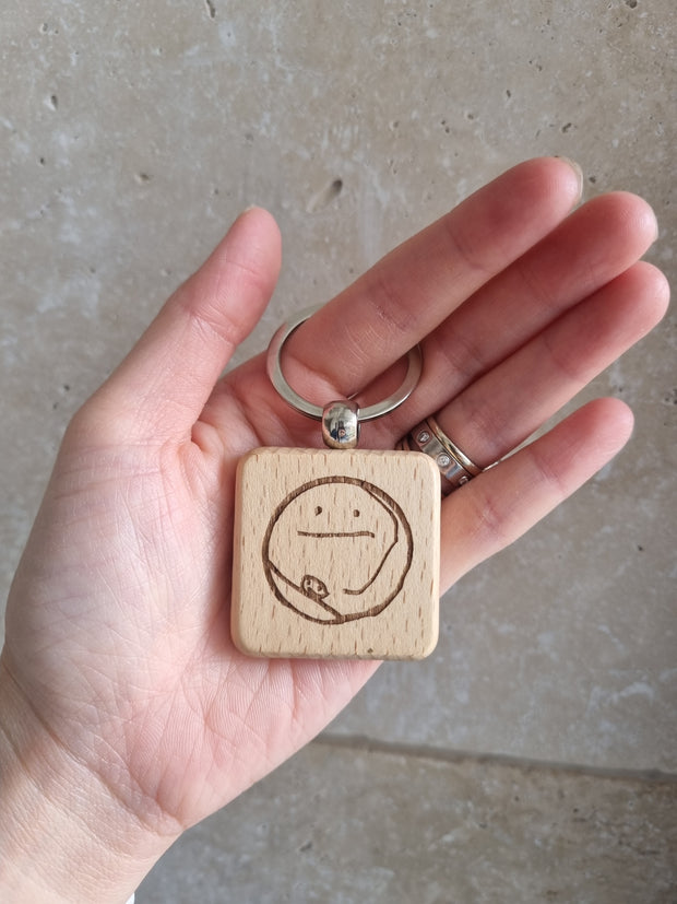 The Square Stories Keychain - Personalized Jewelry Gift 2024