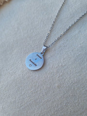 Round Illustration Pendant Necklace - Unisex Personalized Necklace