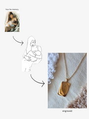 Illustration - Radiance Pendant Necklace In Silver and Gold